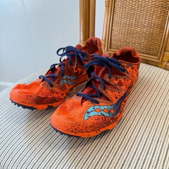 Saucony Carrera Orange Track Shoes - Picture 4 of 11